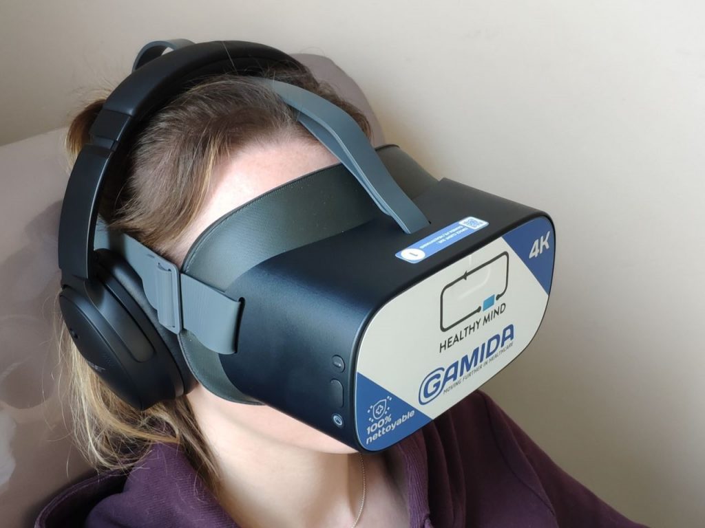 Soins de support – casque de réalité virtuelle